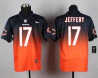 Nike Bears -17 Alshon Jeffery Navy Blue Orange Men's Stitched NFL Elite Fadeaway Fashion Jersey