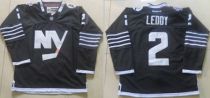 New York Islanders -2 Nick Leddy Black Alternate Stitched NHL Jersey