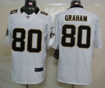 Nike Saints -80 Jimmy Graham White Stitched NFL Limited Jersey