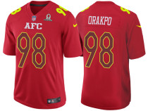 2017 PRO BOWL AFC BRIAN ORAKPO RED GAME JERSEY
