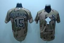 Chicago White Sox -15 Gordon Beckham Stitched Camouflage MLB Jersey
