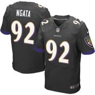 Nike Ravens -92 Haloti Ngata Black Alternate Men's Stitched NFL New Elite Jersey