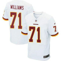 Nike Washington Redskins -71 Trent Williams White Stitched NFL Elite Jersey