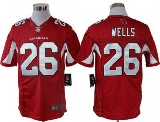 Nike Cardinals -26 Chris Wells Red Team Color Men's Stitched NFL Limited Jersey