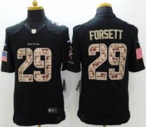 Nike Baltimore ravens -29 Justin Forsett Black Stitched NFL Limited Salute to Service jersey