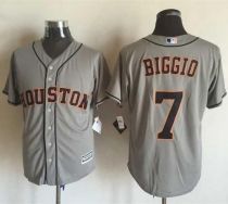 Houston Astros #7 Craig Biggio Grey New Cool Base Stitched MLB Jersey