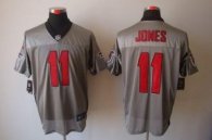 Nike Falcons 11 Julio Jones Grey Shadow Stitched NFL Elite Jersey