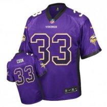Nike Vikings -33 Dalvin Cook Purple Team Color Stitched NFL Elite Drift Fashion Jersey