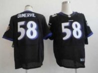 Nike Ravens -58 Elvis Dumervil Black Alternate Stitched NFL Elite Jersey