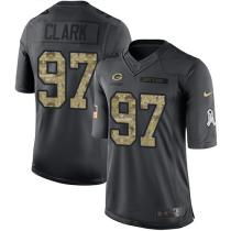 Green Bay Packers -97 Kenny Clark Nike Anthracite 2016 Salute to Service Jersey