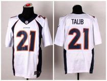 Nike Denver Broncos #21 Aqib Talib White Men's Stitched NFL New Elite Jersey