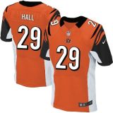 Nike Bengals -29 Leon Hall Orange Alternate Men's Stitched NFL Elite Jersey