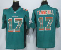 2015 New Nike Miami Dolphins -17 Tannehill Green Strobe Limited Jersey
