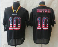 New Nike Washington RedSkins -10 Robert Griffin III USA Flag Fashion Black Elite Jerseys