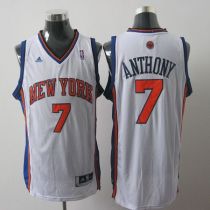 New York Knicks #7 Carmelo Anthony White Stitched Youth NBA Jersey