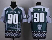 Nike Eagles -90 Marcus Smith II Midnight Green Stitched NFL Elite Noble Fashion Jersey