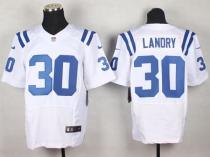 Nike Indianapolis Colts #30 LaRon Landry White Men's Stitched NFL Elite Jersey