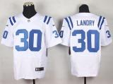 Nike Indianapolis Colts #30 LaRon Landry White Men's Stitched NFL Elite Jersey