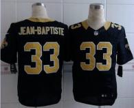 Nike New Orleans Saints #33 Stanley Jean-Baptiste Black Team Color Men's Stitched NFL Elite Jersey