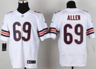 Nike Bears -69 Jared Allen White Men's Stitched NFL Elite Jersey