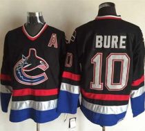 Vancouver Canucks -10 Pavel Bure Black Blue CCM Throwback Stitched NHL Jersey