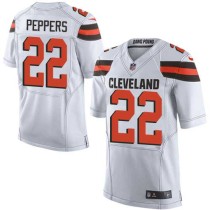 Nike Browns -22 Jabrill Peppers White Stitched NFL New Elite Jersey