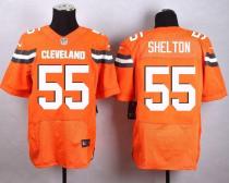 Nike Browns -55 Danny Shelton Orange Alternate Stitched NFL New Elite Jersey