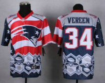 Nike New England Patriots -34 Shane Vereen Navy Blue NFL Elite Noble Fashion Jersey