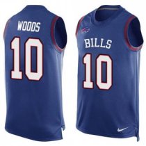Nike Buffalo Bills -10 Robert Woods Royal Blue Team Color Stitched NFL Limited Tank Top Jersey