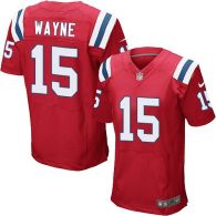 Nike New England Patriots -15 Reggie Wayne Red Alternate Mens Stitched NFL Elite Jersey