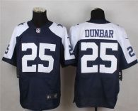 Nike Dallas Cowboys #25 Lance Dunbar Navy Blue Thanksgiving Throwback Men's Stitched NFL Elite Jerse