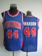 Detroit Pistons -44 Rick Mahorn Blue Throwback Stitched NBA Jersey