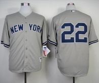 New York Yankees -22 Jacoby Ellsbury Grey Stitched MLB Jersey
