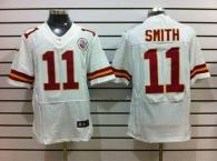 Nike Kansas City Chiefs #11 Alex Smith White Men's Stitched NFL Elite Jersey