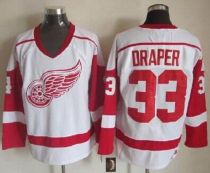 Detroit Red Wings -33 Kris Draper White CCM Throwback Stitched NHL Jersey