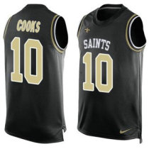Nike Saints -10 Brandin Cooks Black Team Color Stitched NFL Limited Tank Top Jersey