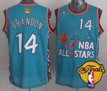 Mitchell And Ness Cleveland Cavaliers -14 Terrell Brandon Light Blue 1996 All Star The Finals Patch
