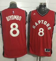 Toronto Raptors -8 Bismack Biyombo Red Stitched NBA Jersey