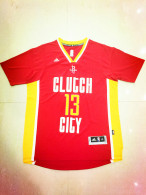 NBA Houston Rockets -13 red jerseys-Clutch City