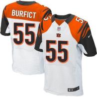 Nike Bengals -55 Vontaze Burfict White Men's Stitched NFL Elite Jersey