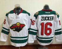 Minnesota Wild -16 Jason Zucker White Stitched NHL Jersey