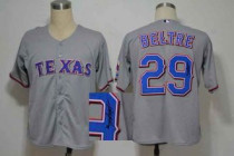 MLB Texas Rangers #29 Adrian Beltre Stitched Grey Autographed Jersey