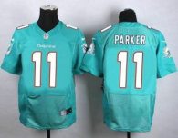 Nike Miami Dolphins -11 DeVante Parker Aqua Green Team Color Stitched NFL New Elite jersey