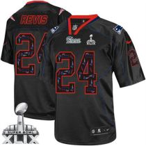 Nike New England Patriots -24 Darrelle Revis New Lights Out Black Super Bowl XLIX Mens Stitched NFL