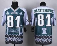 Nike Philadelphia Eagles #81 Jordan Matthews Midnight Green Men's Stitched NFL Elite Noble Fashion J