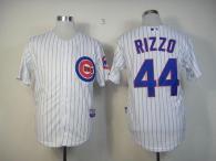 Chicago Cubs -44 Anthony Rizzo White Cool Base Stitched MLB Jersey