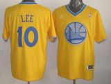 Golden State Warriors -10 David Lee Gold 2013 Christmas Day Swingman Stitched NBA Jersey