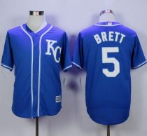 Kansas City Royals -5 George Brett Blue Alternate 2 New Cool Base Stitched MLB Jersey