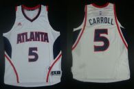 Revolution 30 Atlanta Hawks -5 DeMarre Carroll White Stitched NBA Jersey