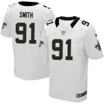 Elite Will Smith Mens Jersey - New Orleans Saints -91 Road White Nike NFL